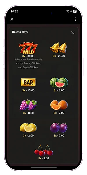 Chicken Coin special symbols
